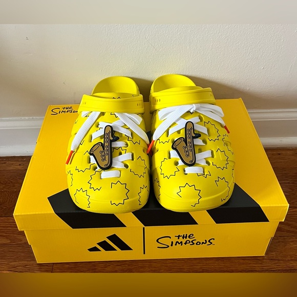 Adidas ADILETTE CLOG - SIMPSON \'Yellow\'  HQ2580 SIMPSONS Men Size 9,10,11,12&13 main image 7